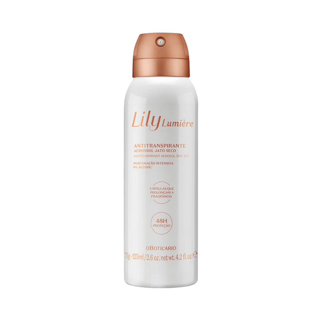 Desodorante Antitranspirante Aerosol Lily Lumière 75g/125ml