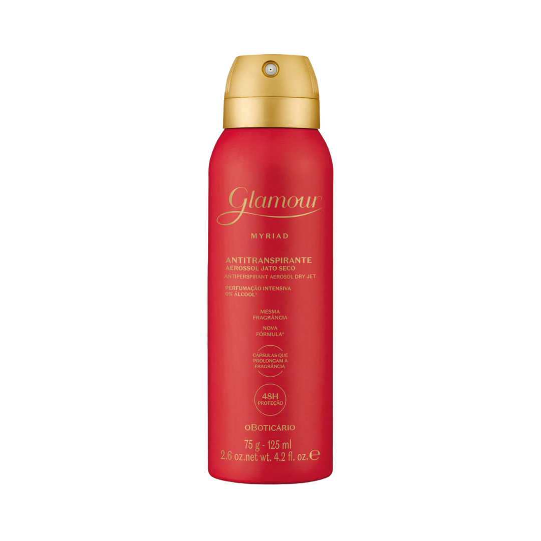 Desodorante Antitranspirante Aerossol Glamour Myriad 75g/125ml