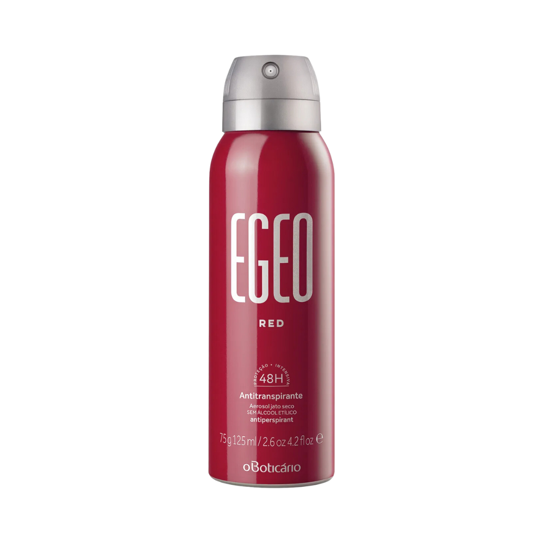 Desodorante Antitranspirante Aerosol Egeo Red 75g/125ml