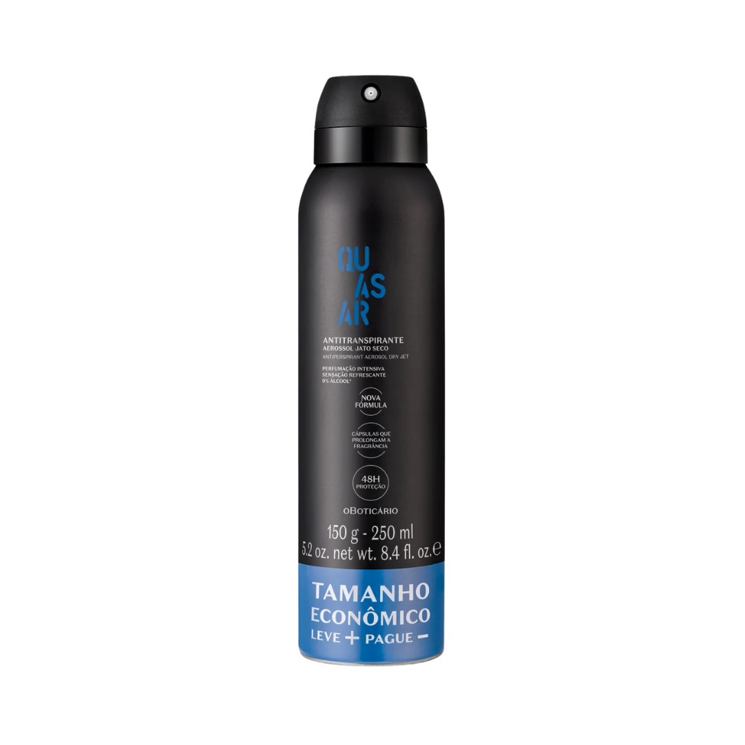 Desodorante Antitranspirante Aerosol Quasar 250ml