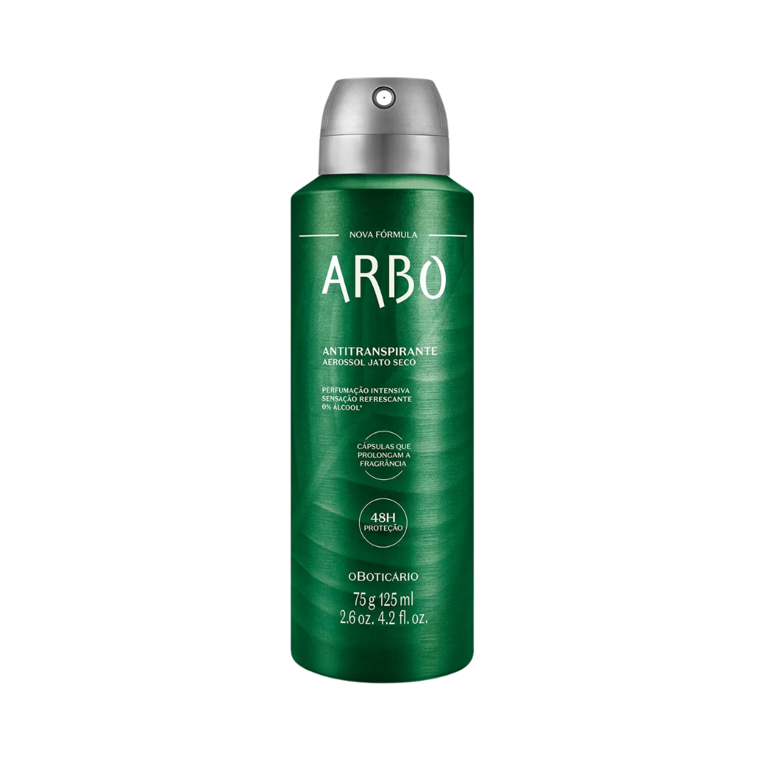 Desodorante Antitranspirante Aerossol Arbo 75g/125ml