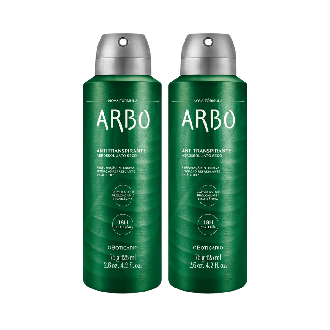 Kit Desodorante Antitranspirante Arbo (2 unidades 75g/125ml)