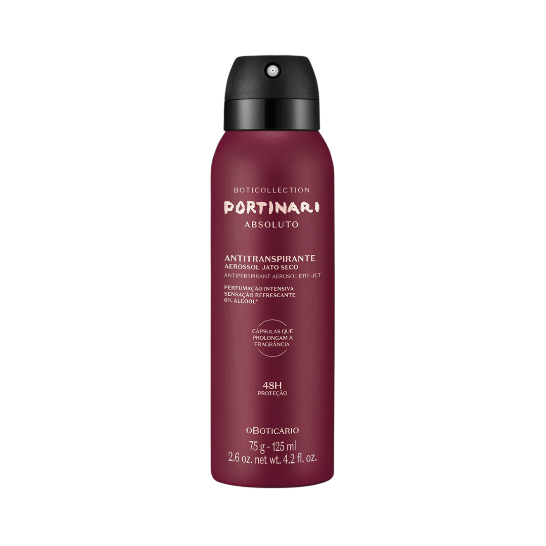 Desodorante Antitranspirante Aerossol Portinari Absoluto 75g/125ml