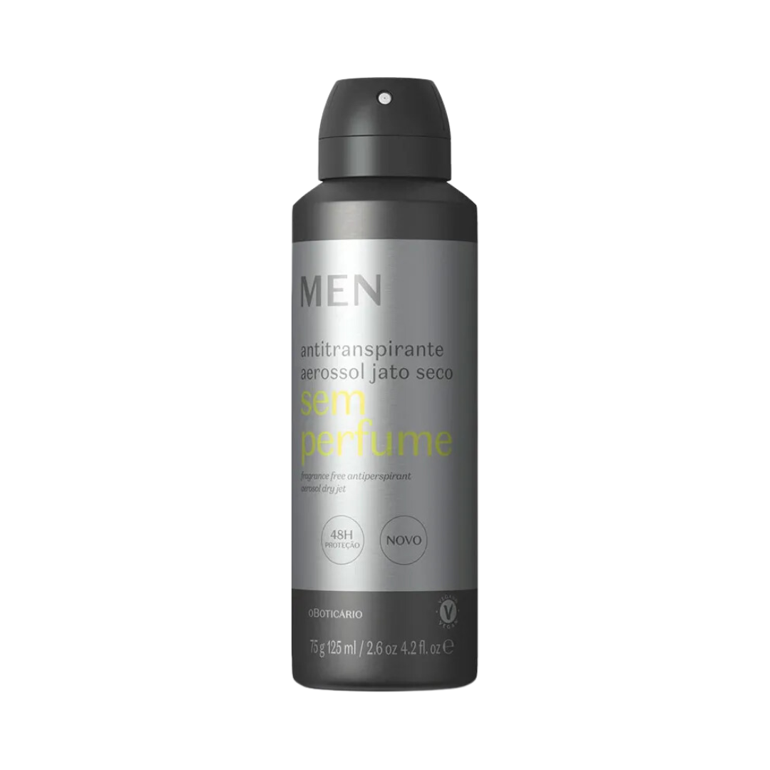 Desodorante Antitranspirante Aerossol Sem Perfume Men 75g/125ml