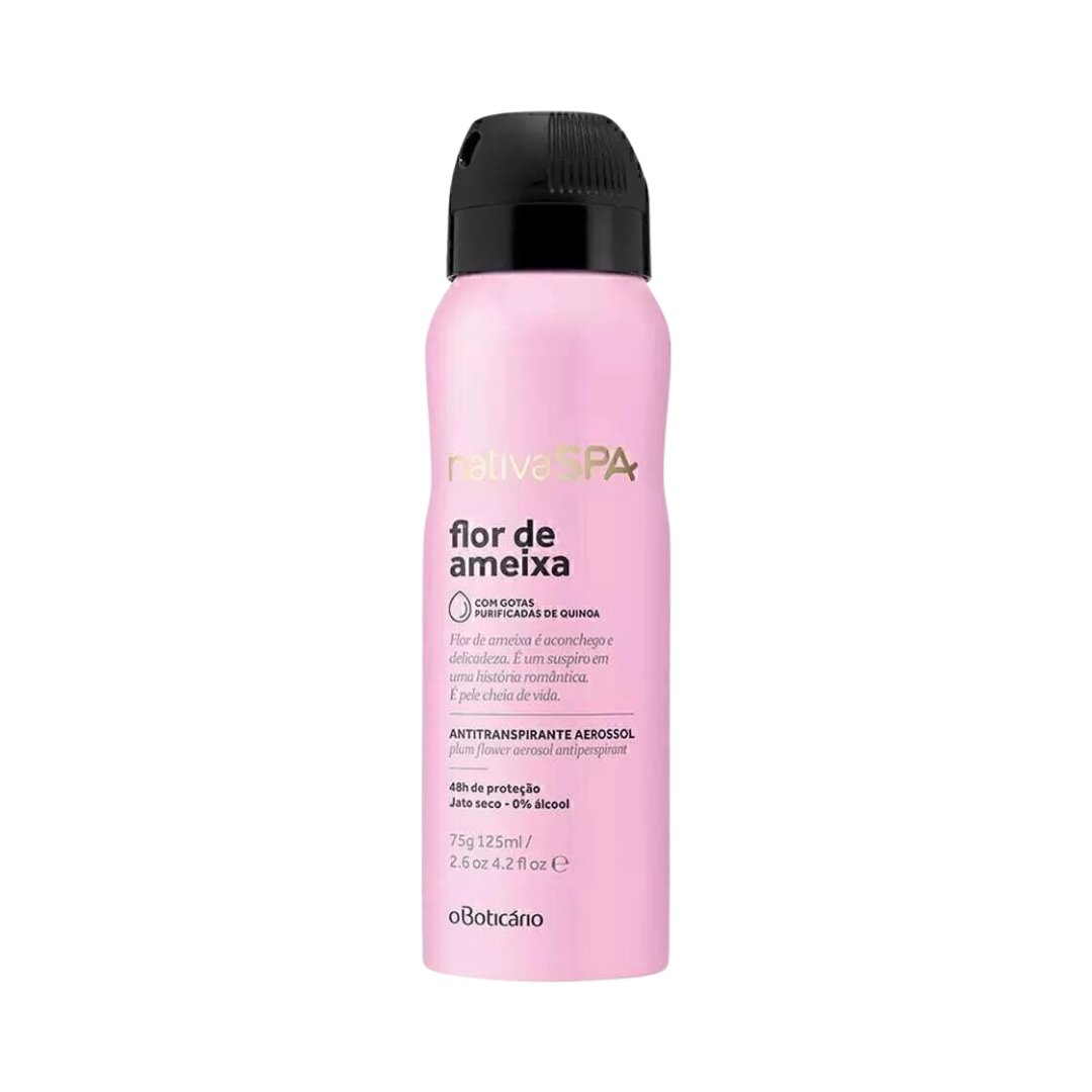 Desodorante Aerossol Antitranspirante Nativa SPA Flor de Ameixa 75g/125ml