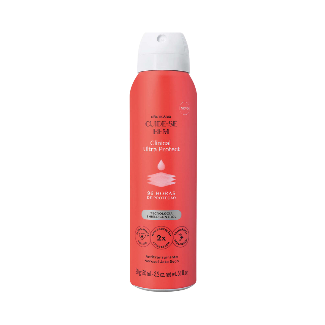 Desodorante Antitranspirante Aerosol Cuide-se Bem Clinical Ultra Protect 90g/150ml