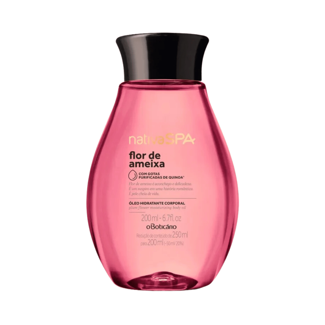 Óleo Desodorante Hidratante Corporal Nativa SPA Flor de Ameixa 200ml