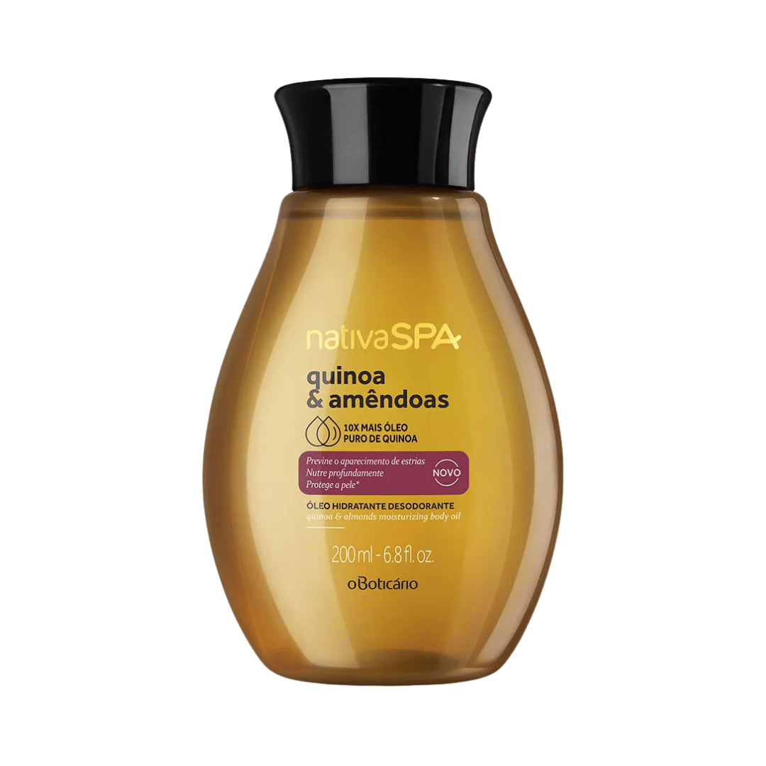 Óleo Desodorante Hidratante Corporal Nativa SPA Quinoa e Amêndoas 200ml