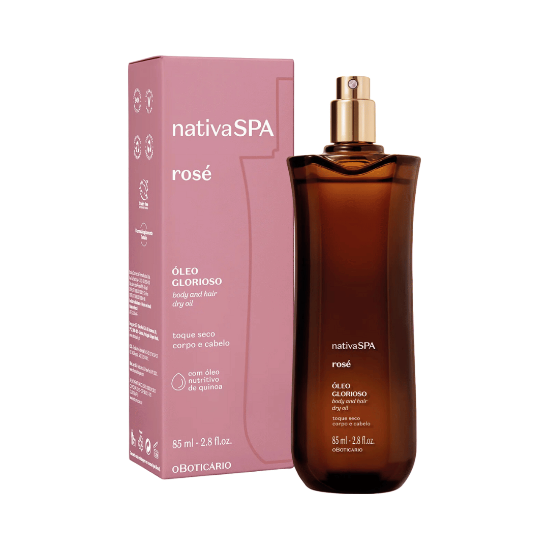 Óleo Multifuncional Glorioso Nativa SPA Rosé 85ml