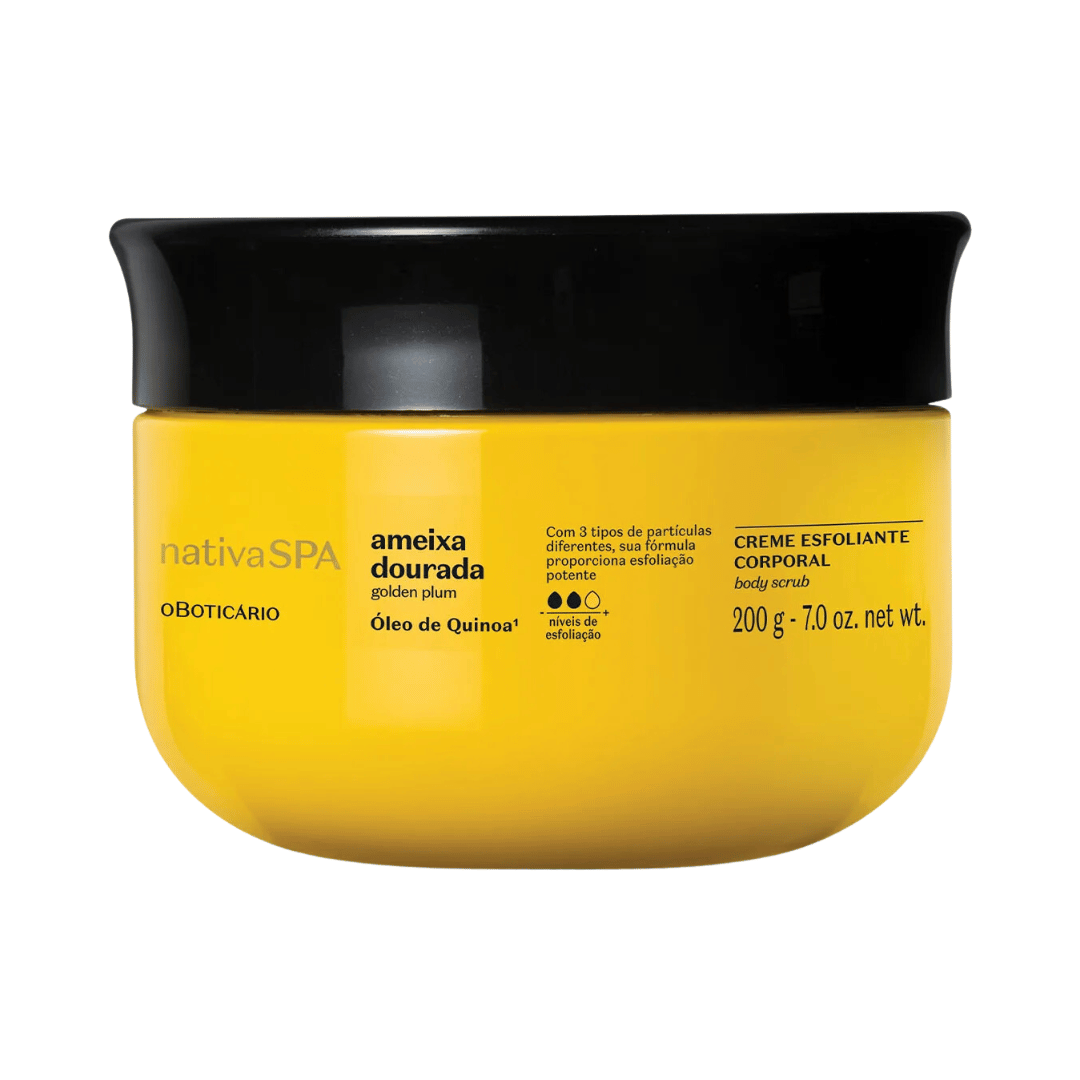 Creme Esfoliante Corporal Nativa Spa Ameixa Dourada 200g