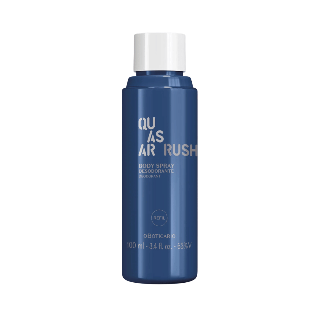 Refil Body Spray Quasar Rush Desodorante 100ml