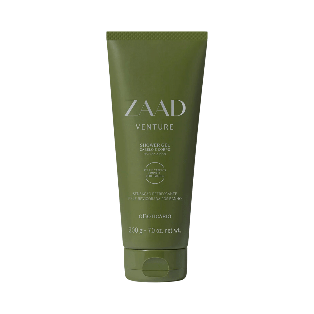 Shower Gel Cabelo e Corpo Zaad Venture 200g