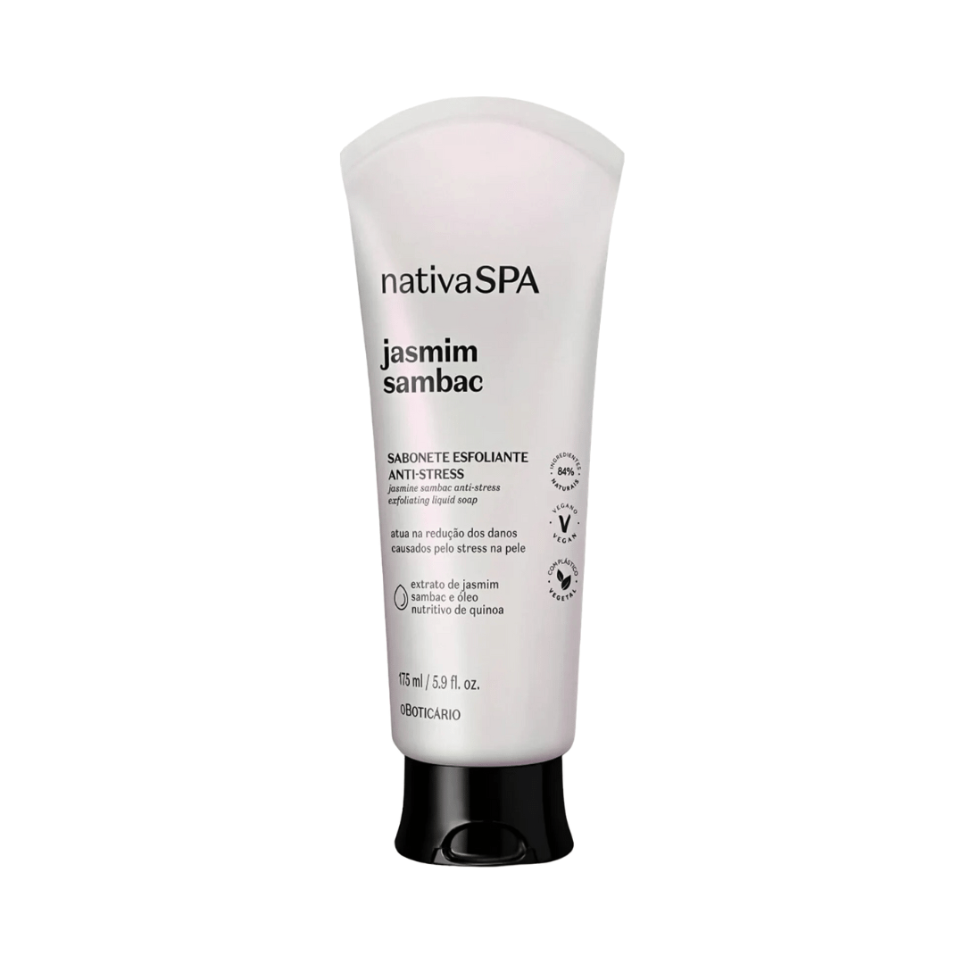 Sabonete Líquido Esfoliante Corporal Anti-stress Nativa SPA Jasmim Sambac 175ml