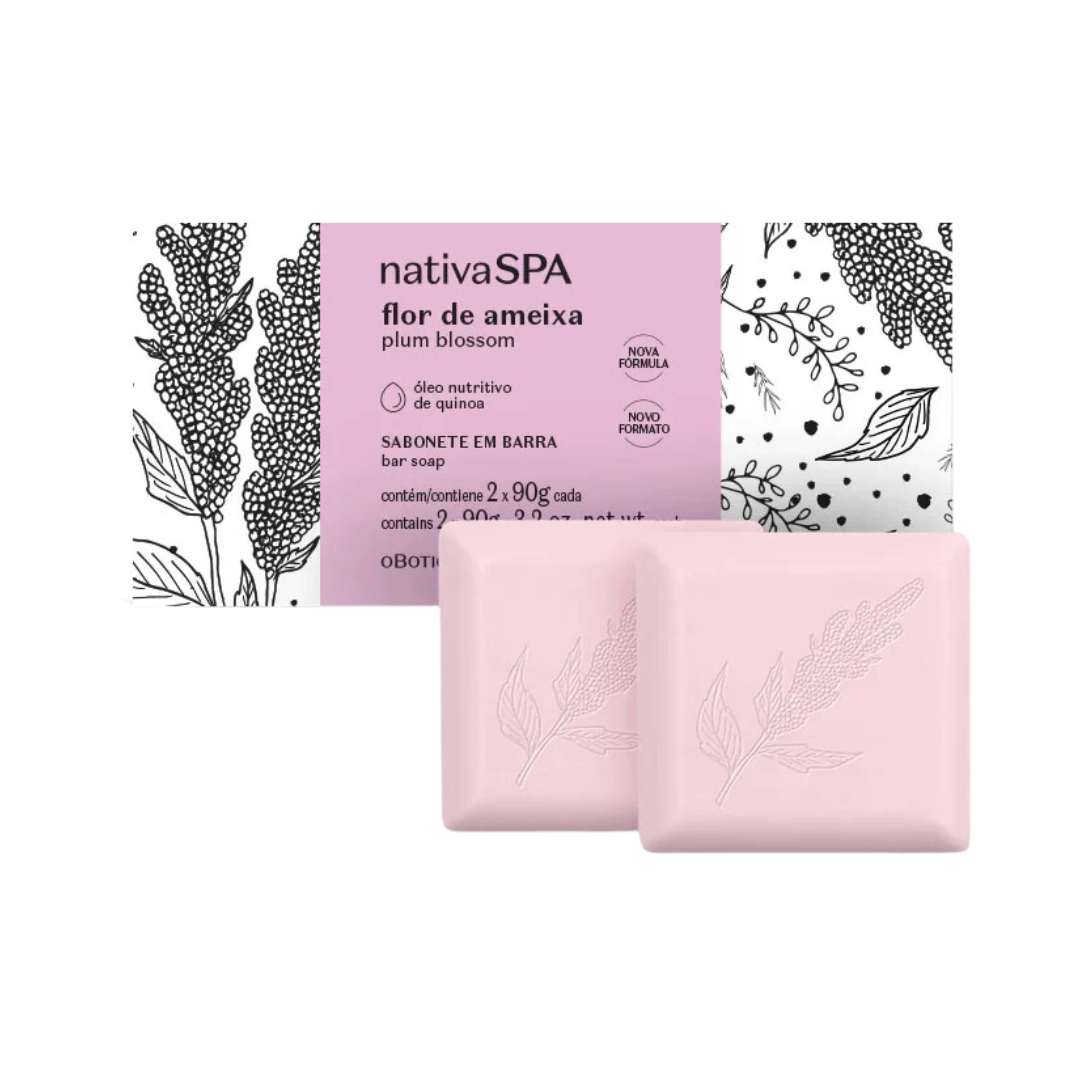 Sabonete em Barra Nativa SPA Flor de Ameixa (2 unidades de 90g)
