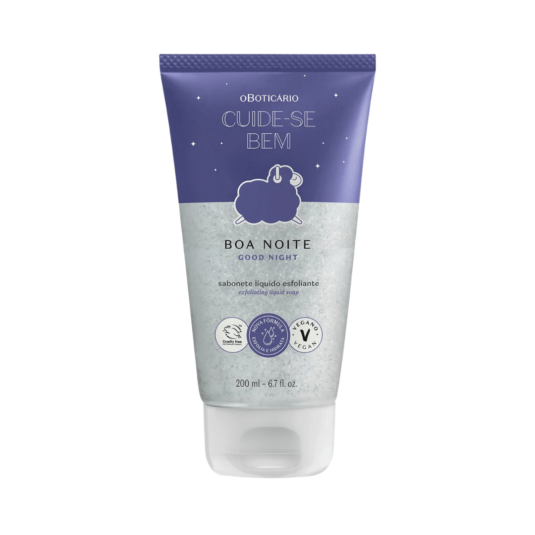 Sabonete Líquido Esfoliante Cuide-se Bem Boa Noite 200ml