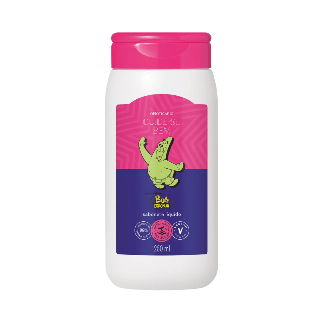 Sabonete Líquido Corporal Cuide-se Bem Bob Esponja Patrick Estrela 250ml