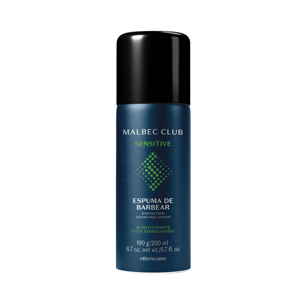 Espuma de Barbear Malbec Club Sensitive 190g