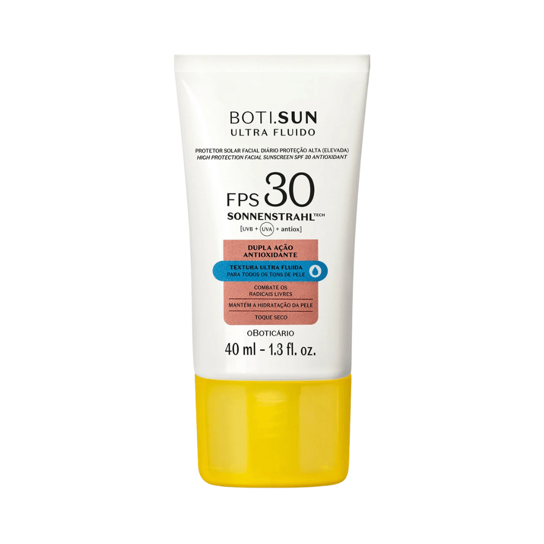 Protetor Solar Facial Antioxidante FPS30 Boti.Sun Ultra Fluido 40ml