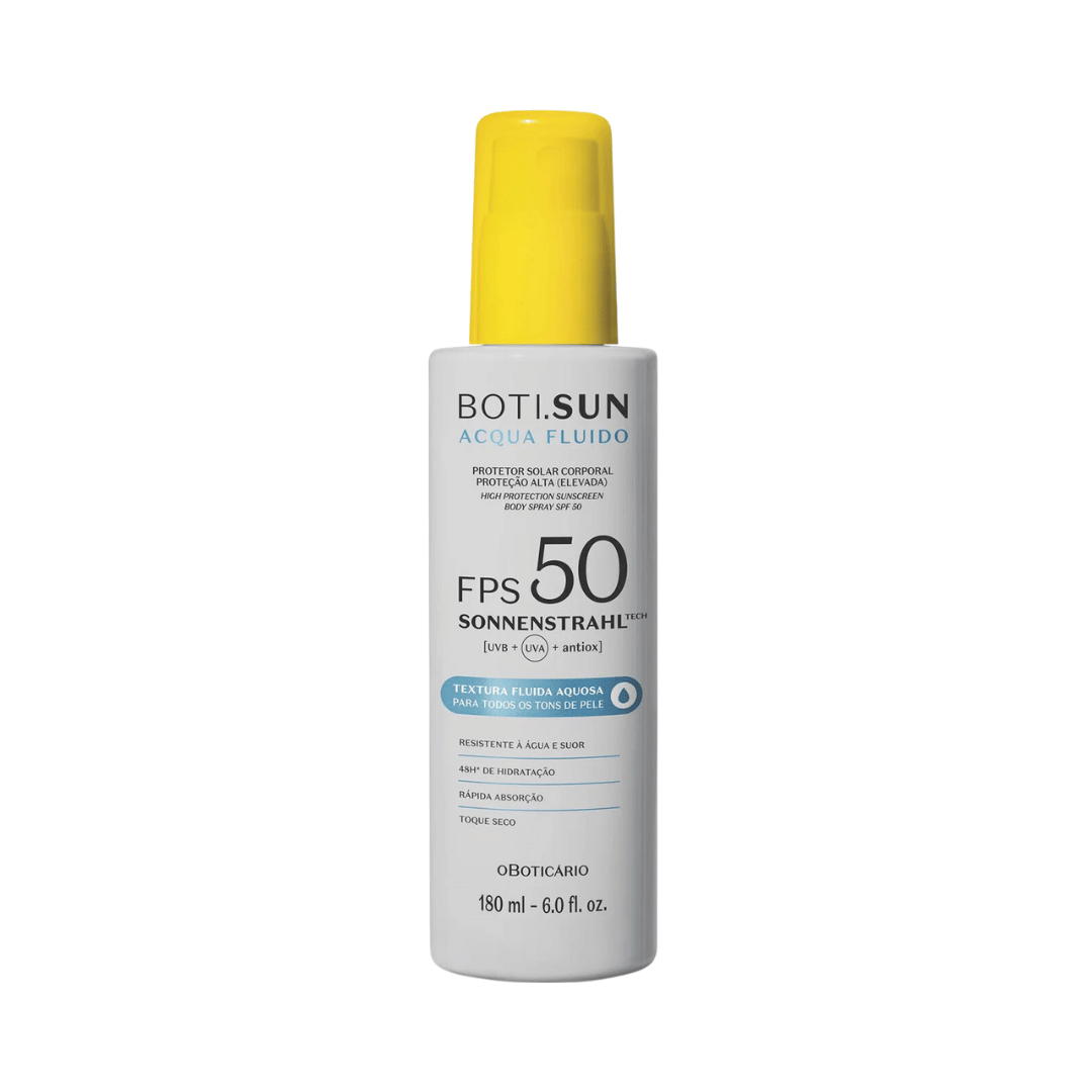 Spray Protetor Solar Corporal FPS 50 Boti.Sun Acqua Fluido 180ml