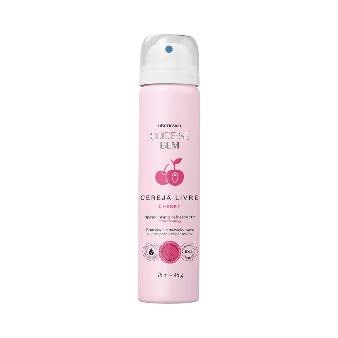 Spray Íntimo Refrescante Cuide-se Bem Cereja Livre Cherry 75ml