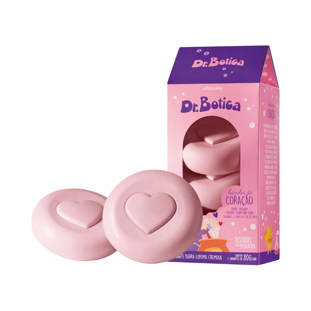 Sabonete Barra Trio Dr. Botica Banho do Coração 80g cada