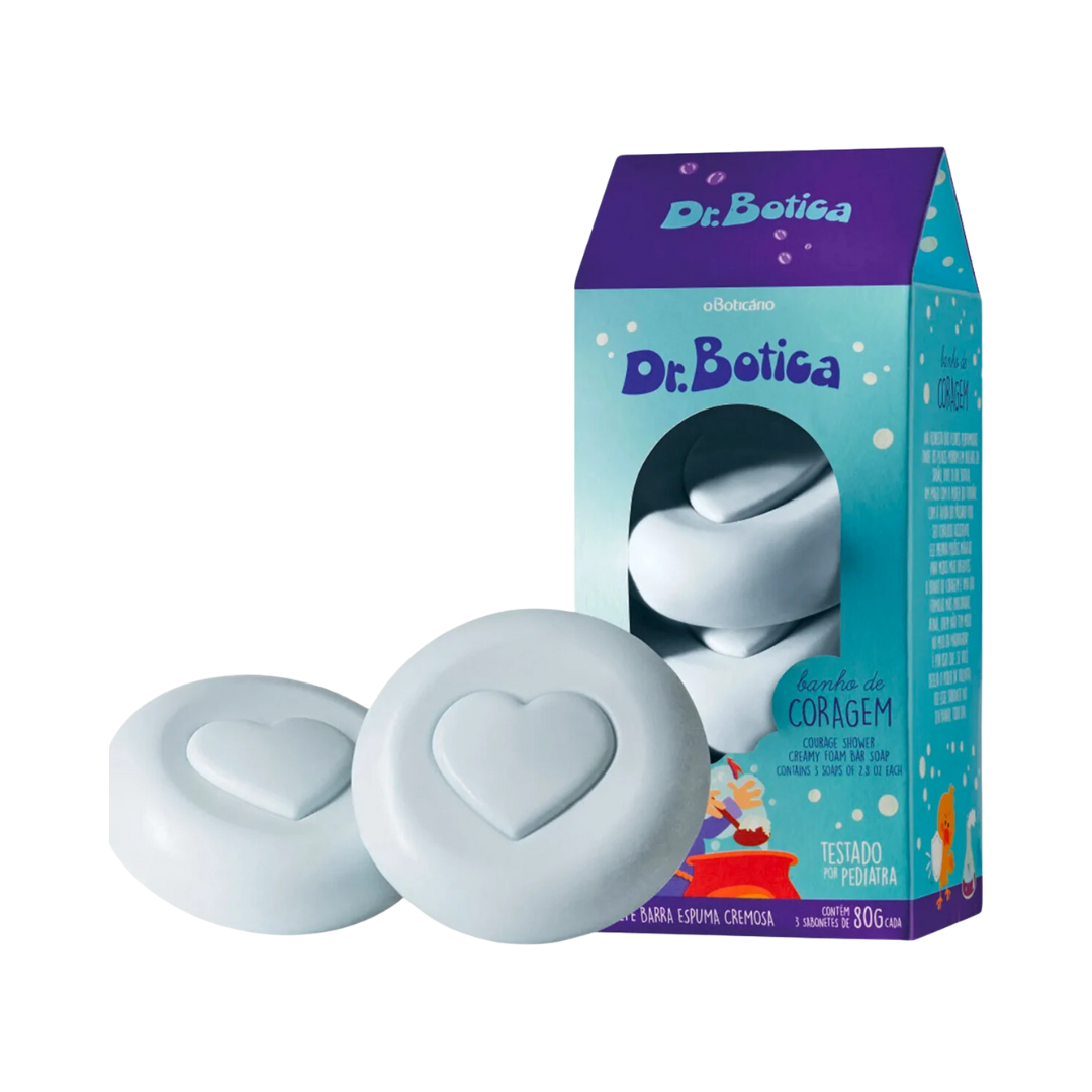Sabonete Barra Trio Dr. Botica Banho de Coragem 80g cada