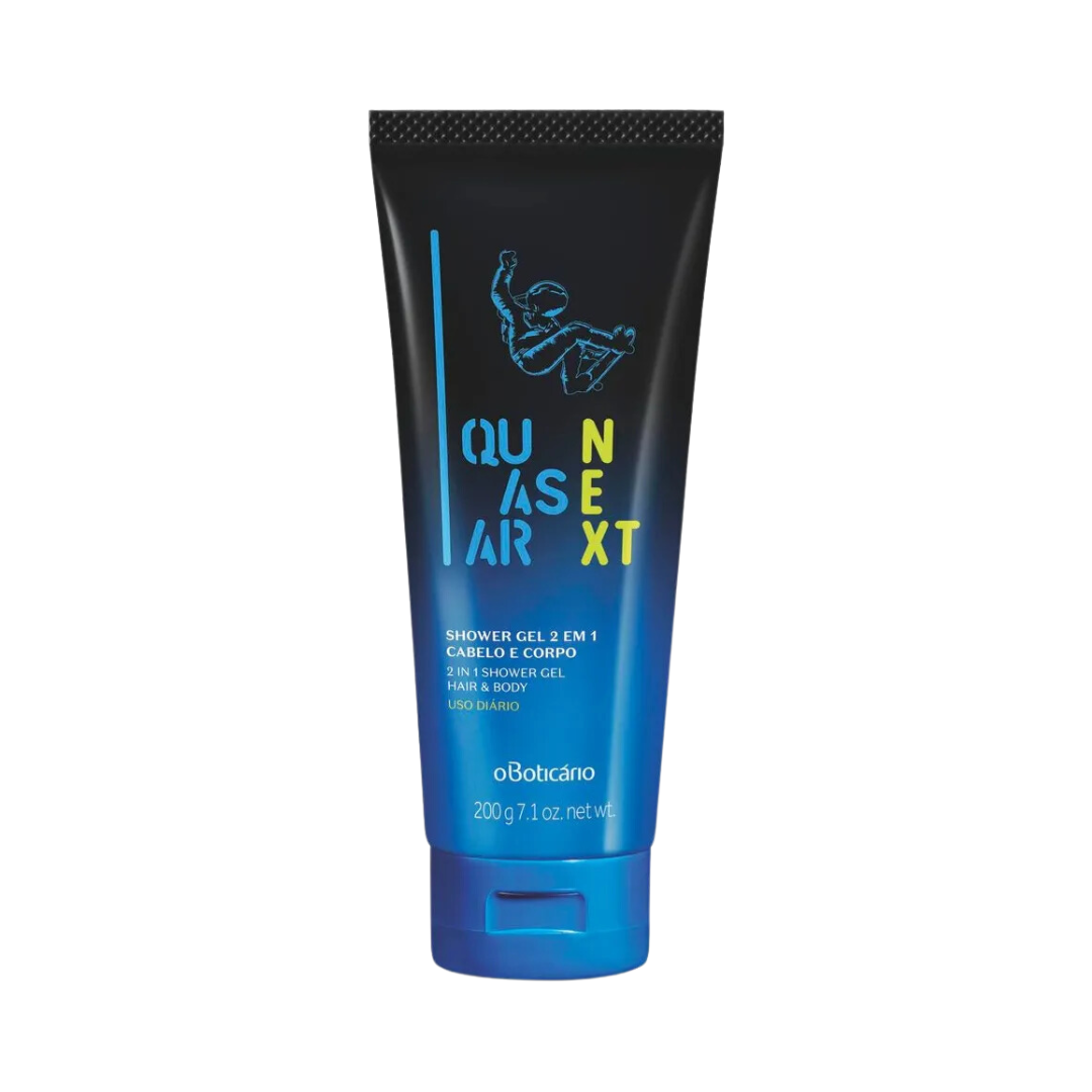 Shower Gel Infantil 2 em 1 Cabelo e Corpo Quasar Next 200ml