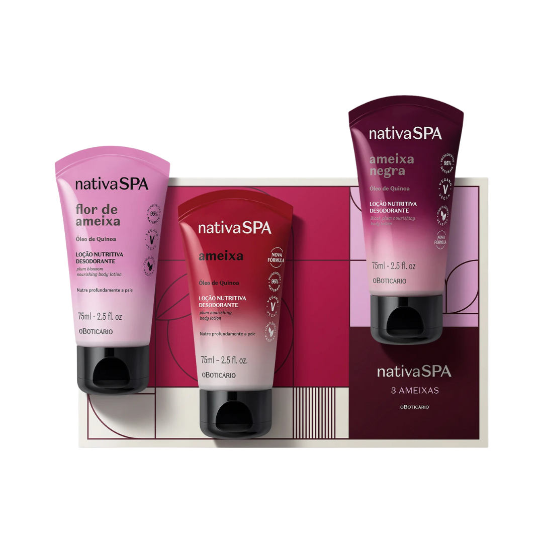 Mini Kit Presente Nativa Spa Ameixa (3 itens)