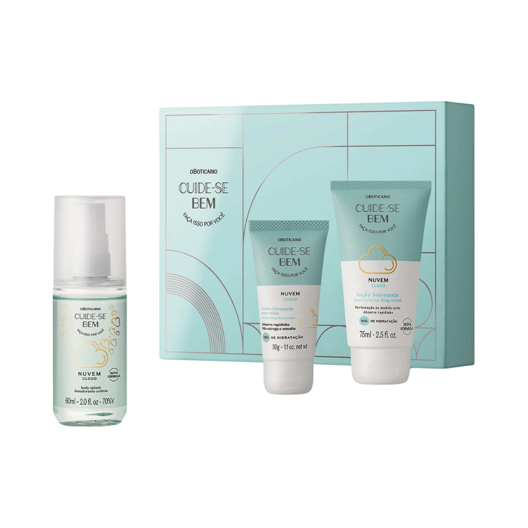 Mini Kit Presente Cuide-se Bem Nuvem (3 Itens)