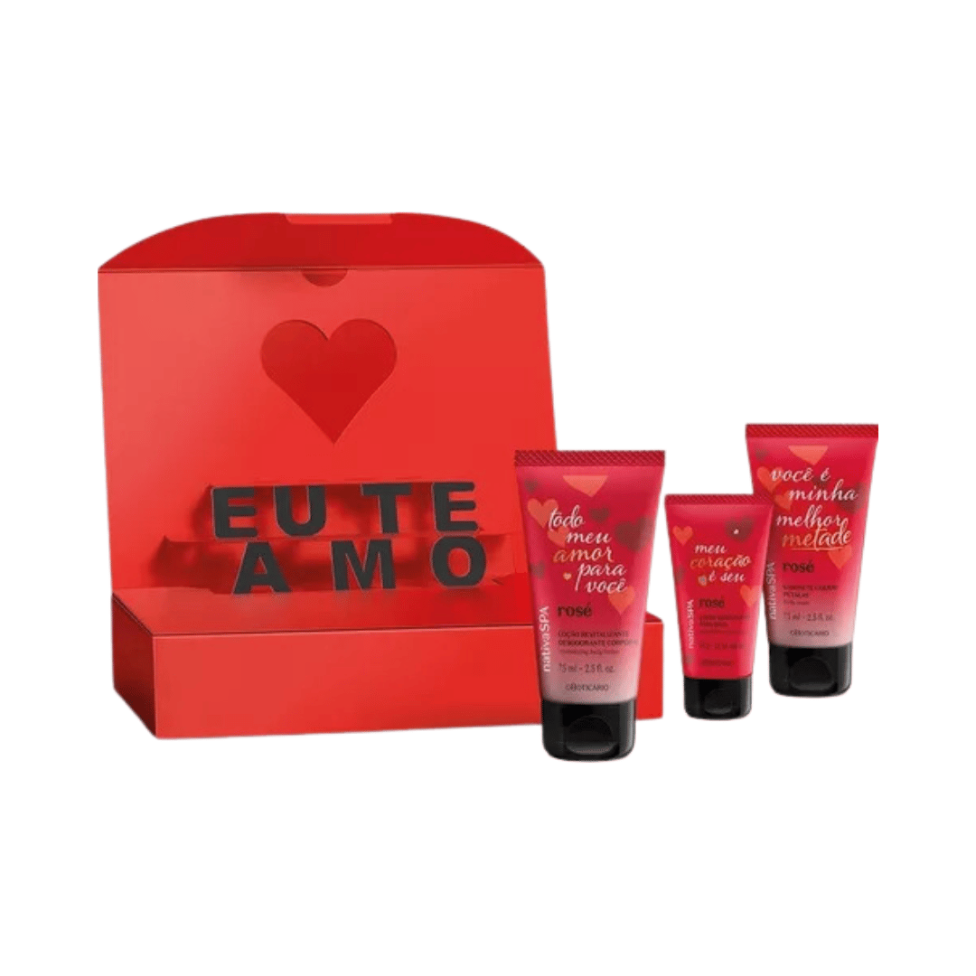 Kit Presente Nativa SPA Rosé Eu Te Amo