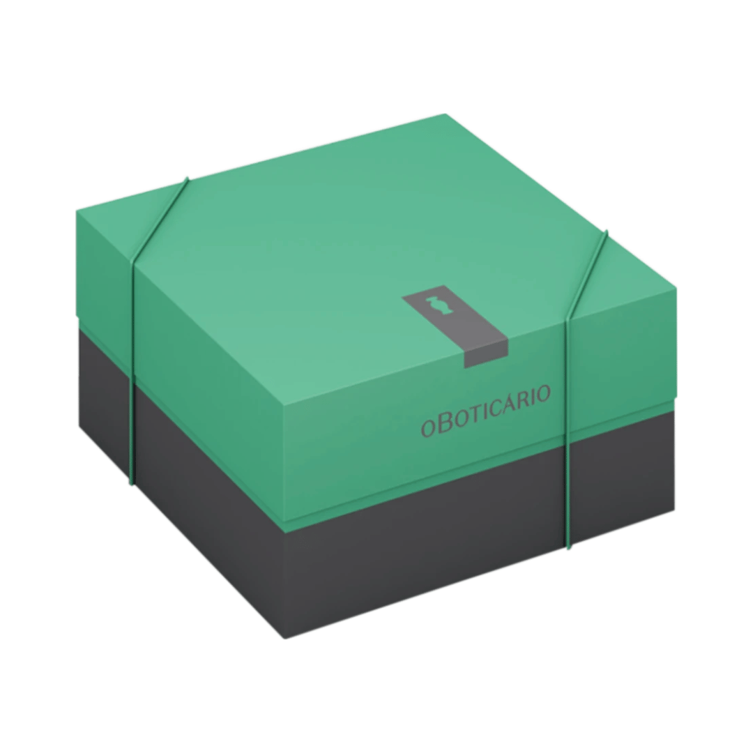 Caixa de Presente Verde - Tamanho M