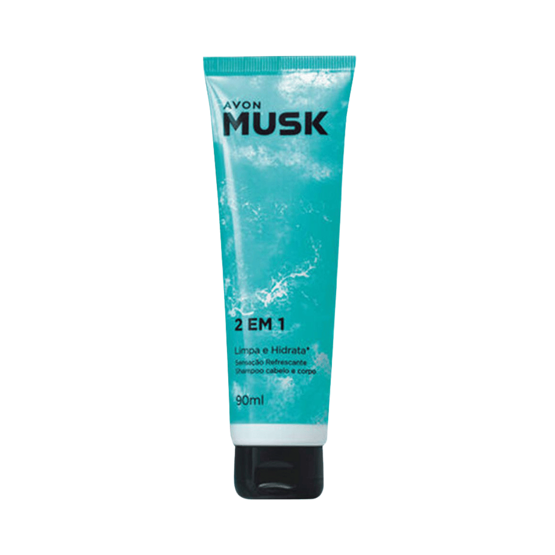Shampoo Cabelo e Corpo Musk Marine 90ml