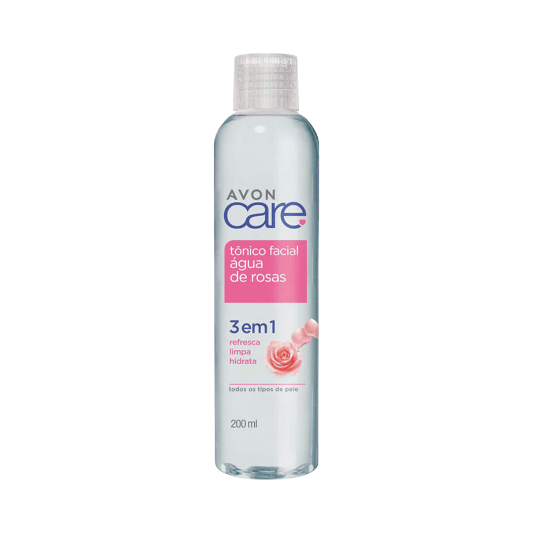 Tônico Facial Água de Rosas 3 em 1 Avon Care Franchise