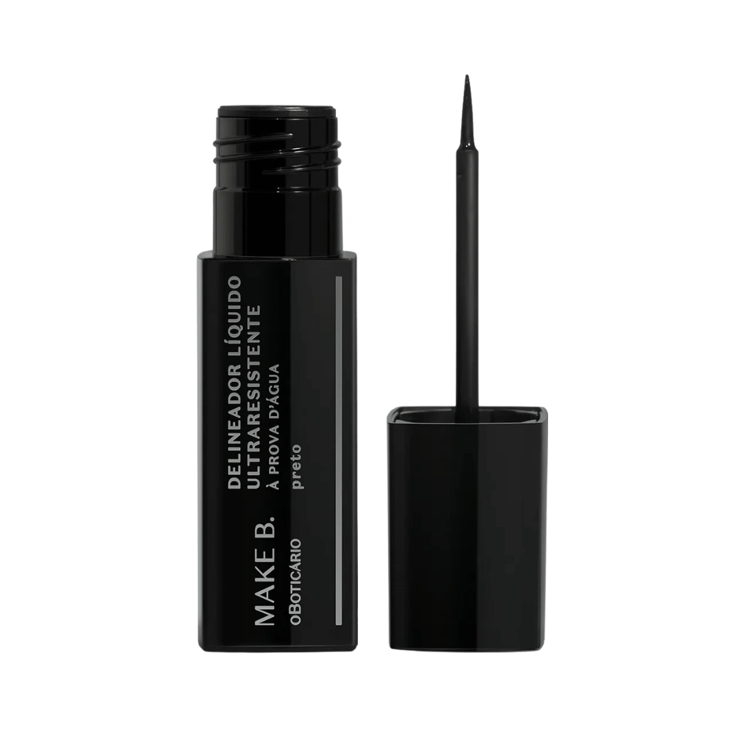 Delineador Líquido Para Olhos Preto Make B.