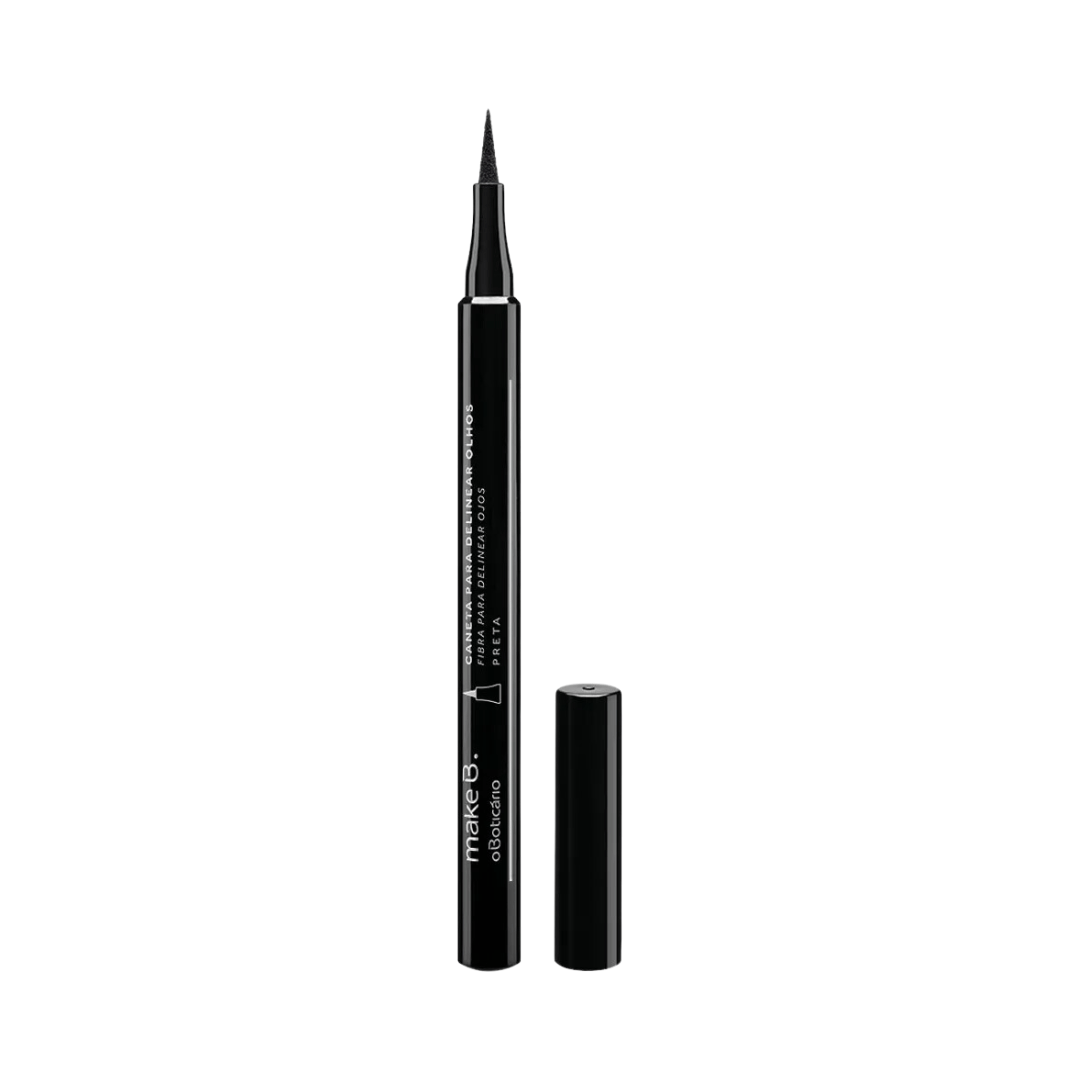 Caneta Delineadora para Olhos Ponta Fina Preta Make B.