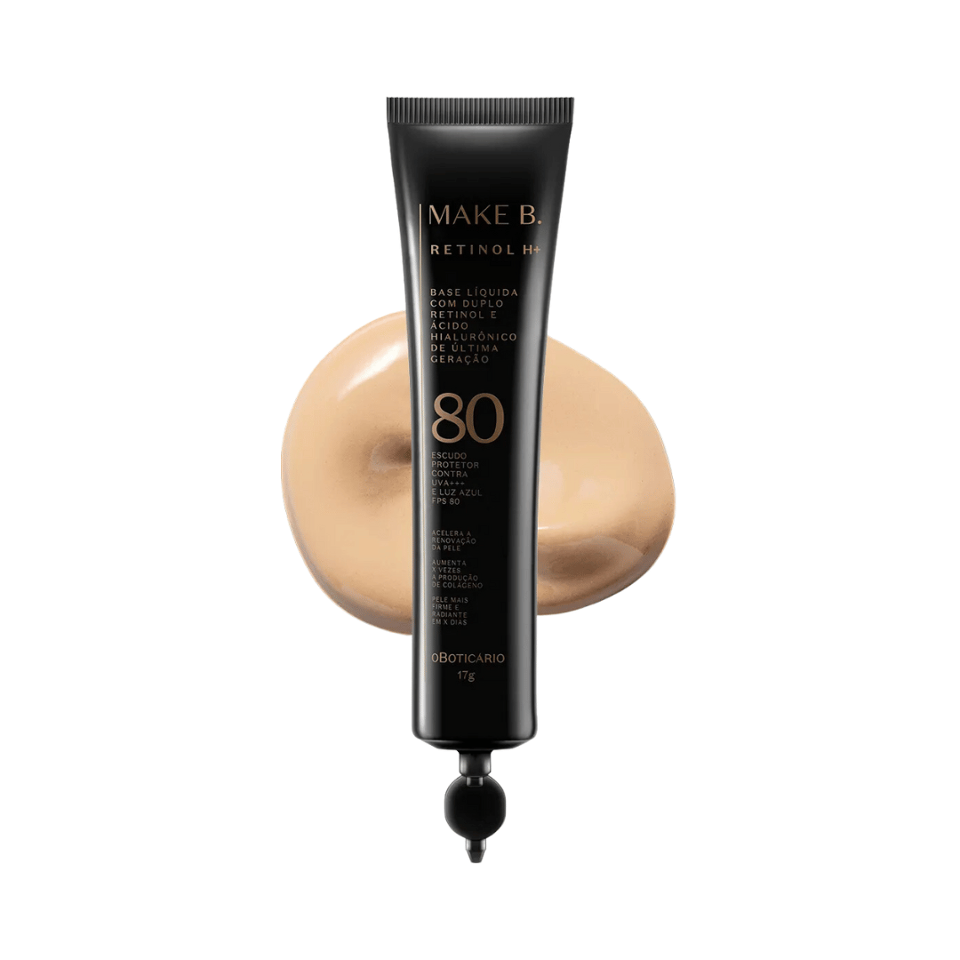 Refil Base Líquida com FPS 80 Make B. Retinol H+ - Cor 10