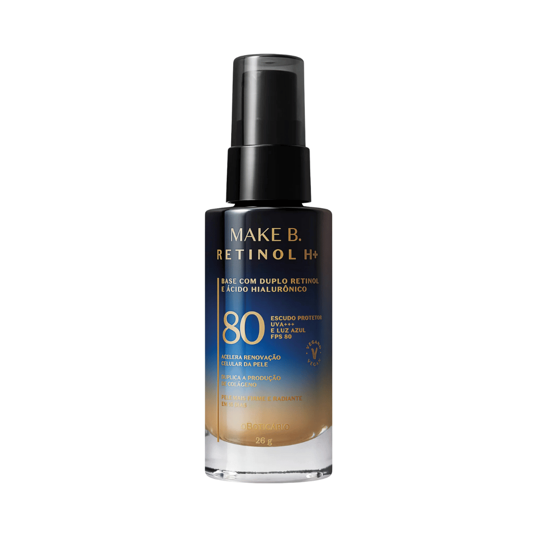 Base Líquida com FPS 80 Make B. Retinol H+ - Cor 53