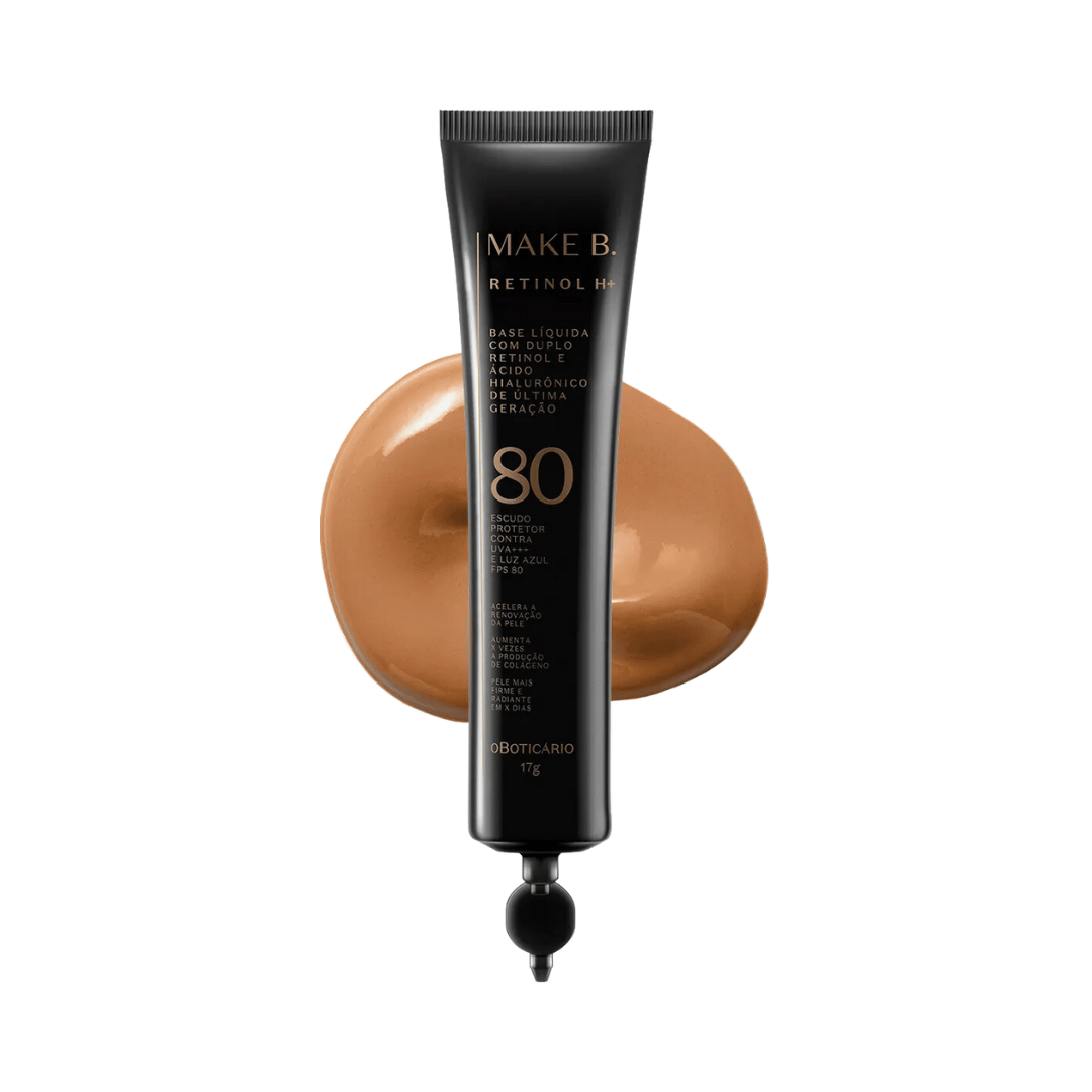 Refil Base Líquida com FPS 80 Make B. Retinol H+ - Cor 53
