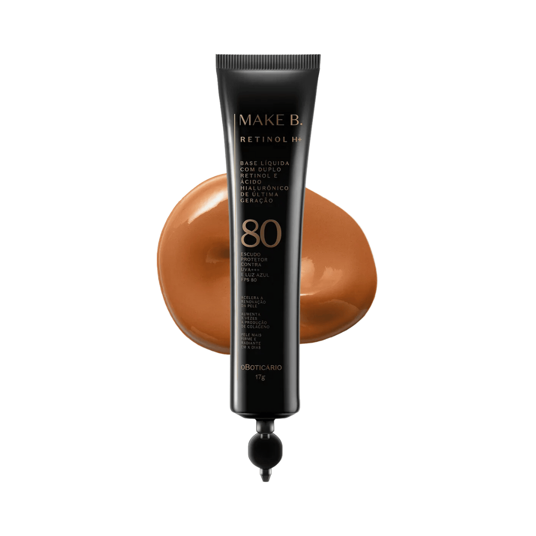Refil Base Líquida com FPS 80 Make B. Retinol H+ - Cor 57