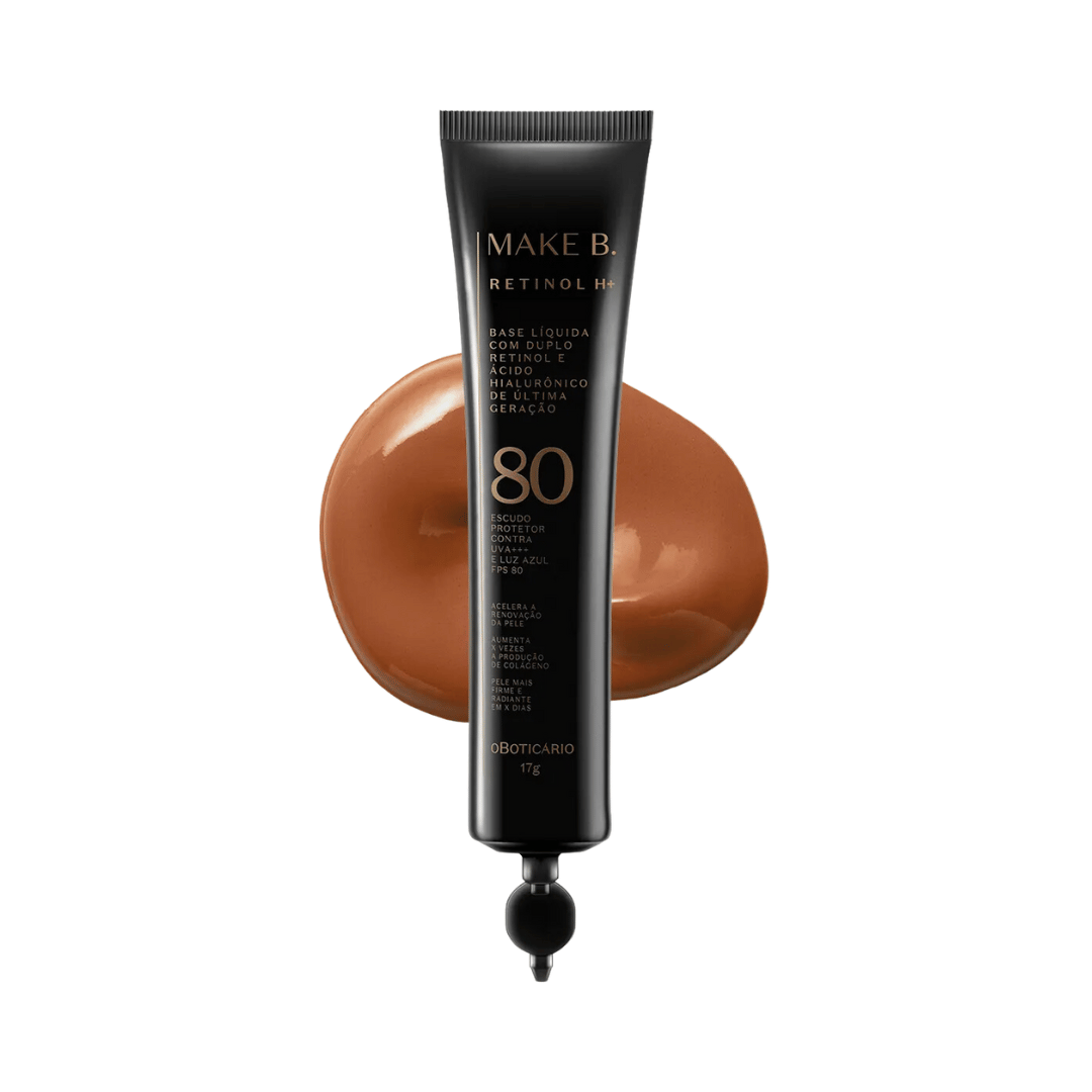 Refil Base Líquida com FPS 80 Make B. Retinol H+ - Cor 65