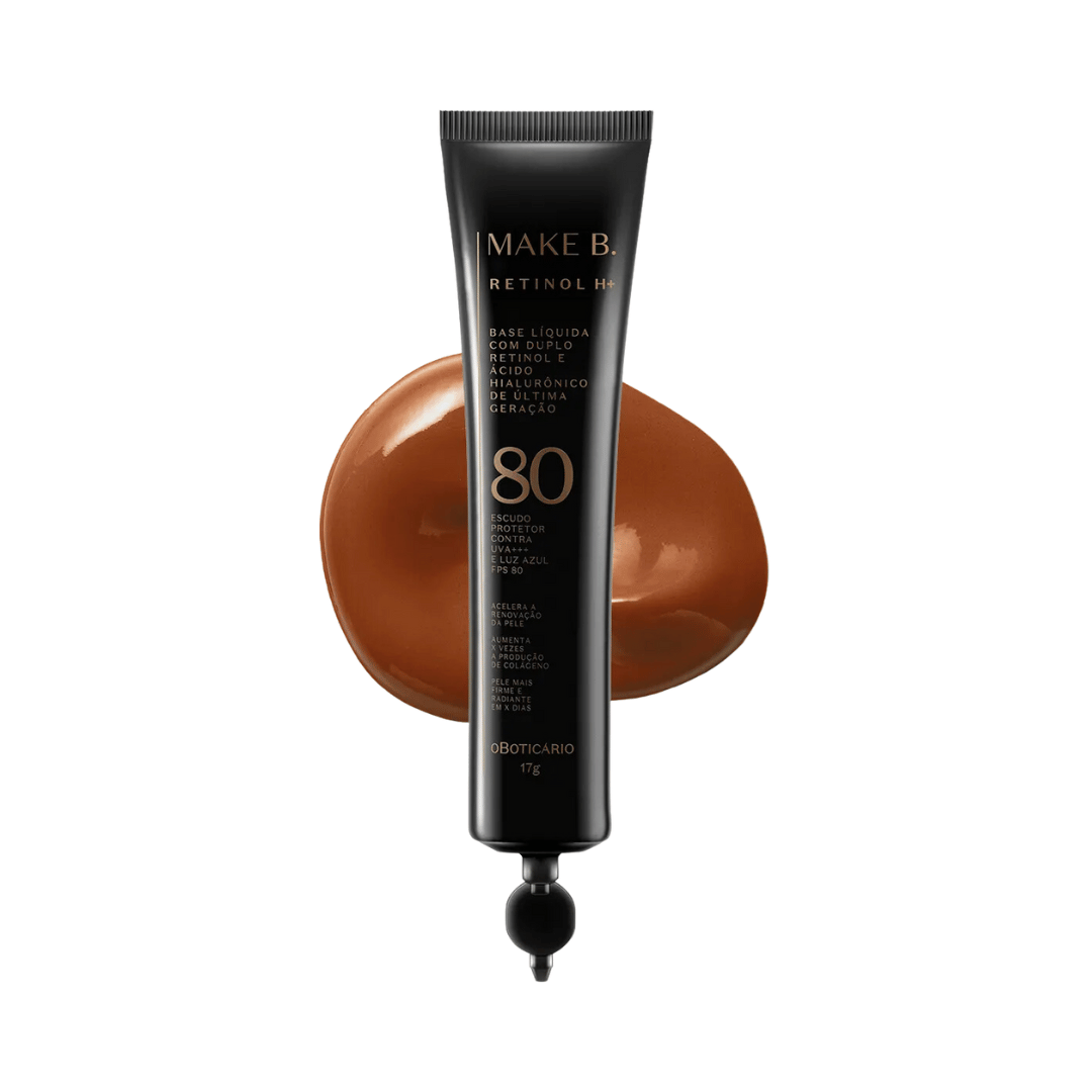 Refil Base Líquida com FPS 80 Make B. Retinol H+ - Cor 70