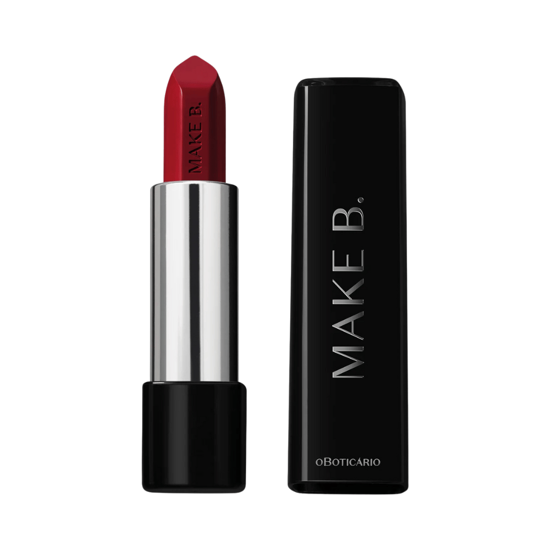 Batom Cremoso Vermelho Revolution Red Make B.