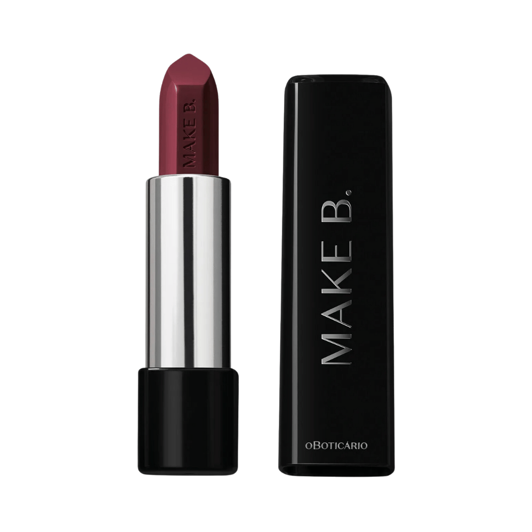 Batom Glossy Vinho Blackbarry Make B.