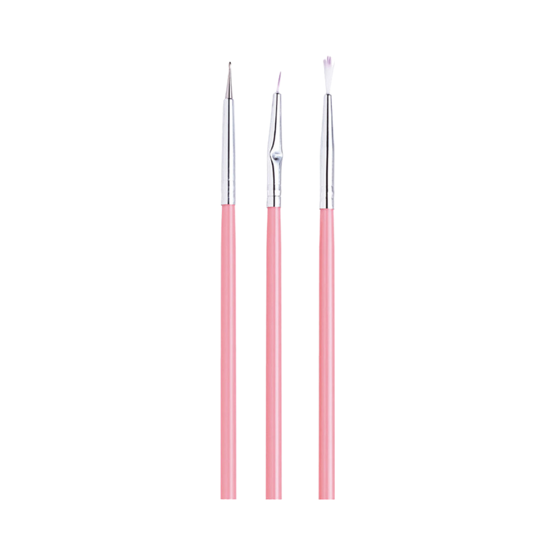 Kit de Pincéis para Decorar Unhas