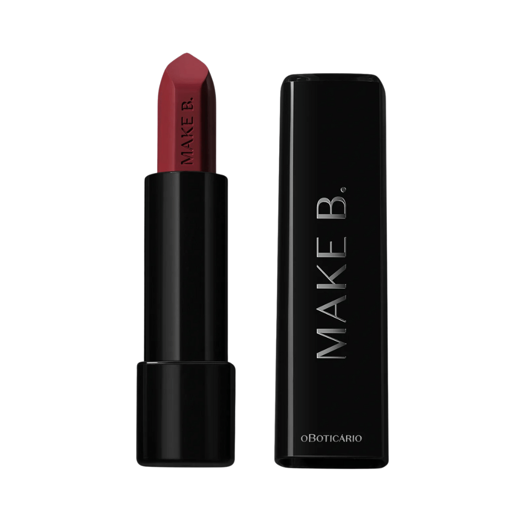Batom Mate Vermelho Red Supreme Make B.