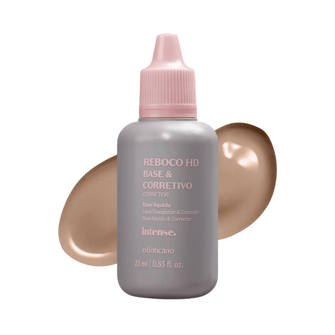 Base Líquida e Corretivo Reboco HD Intense - Cor 25