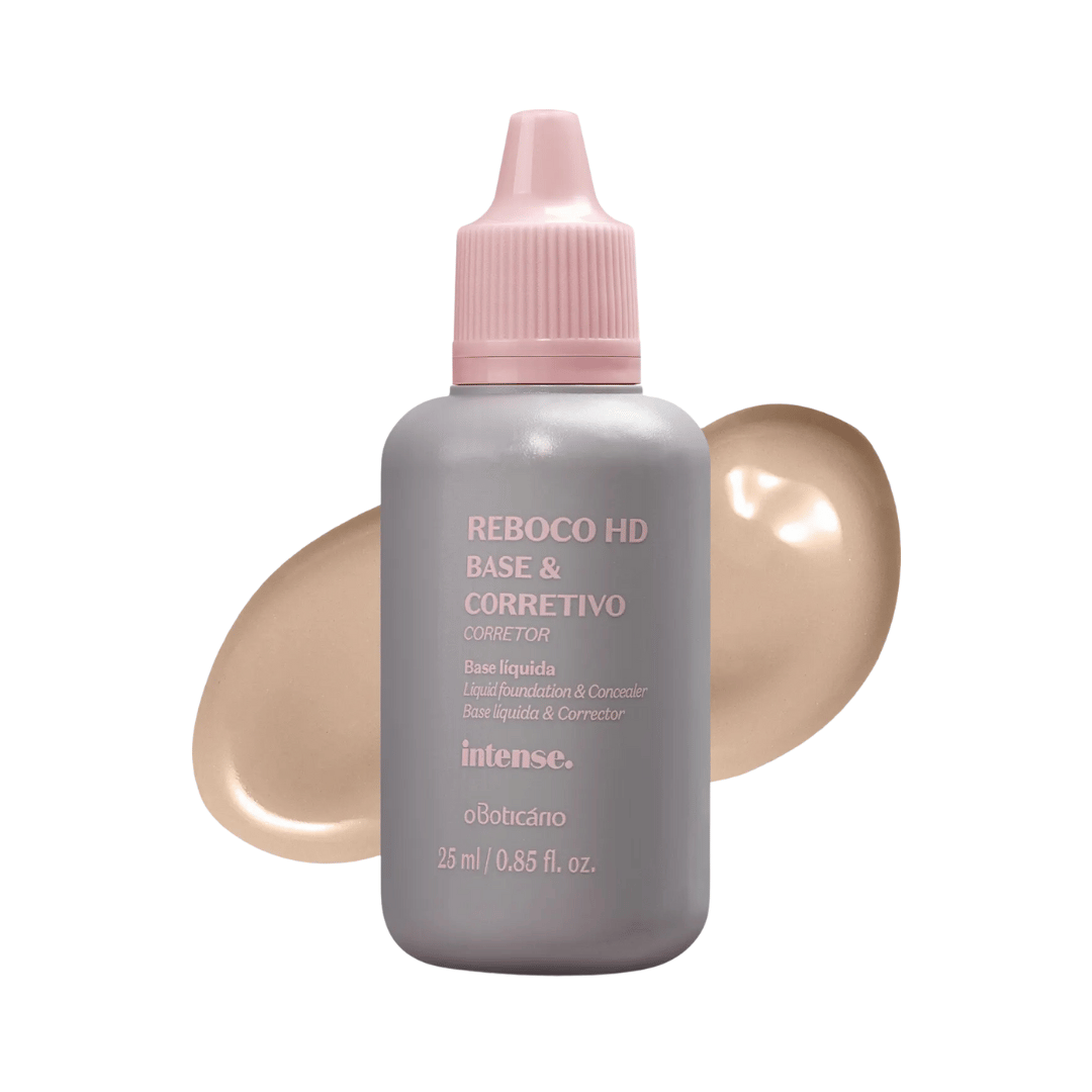 Base Líquida e Corretivo Reboco HD Intense - Cor 10