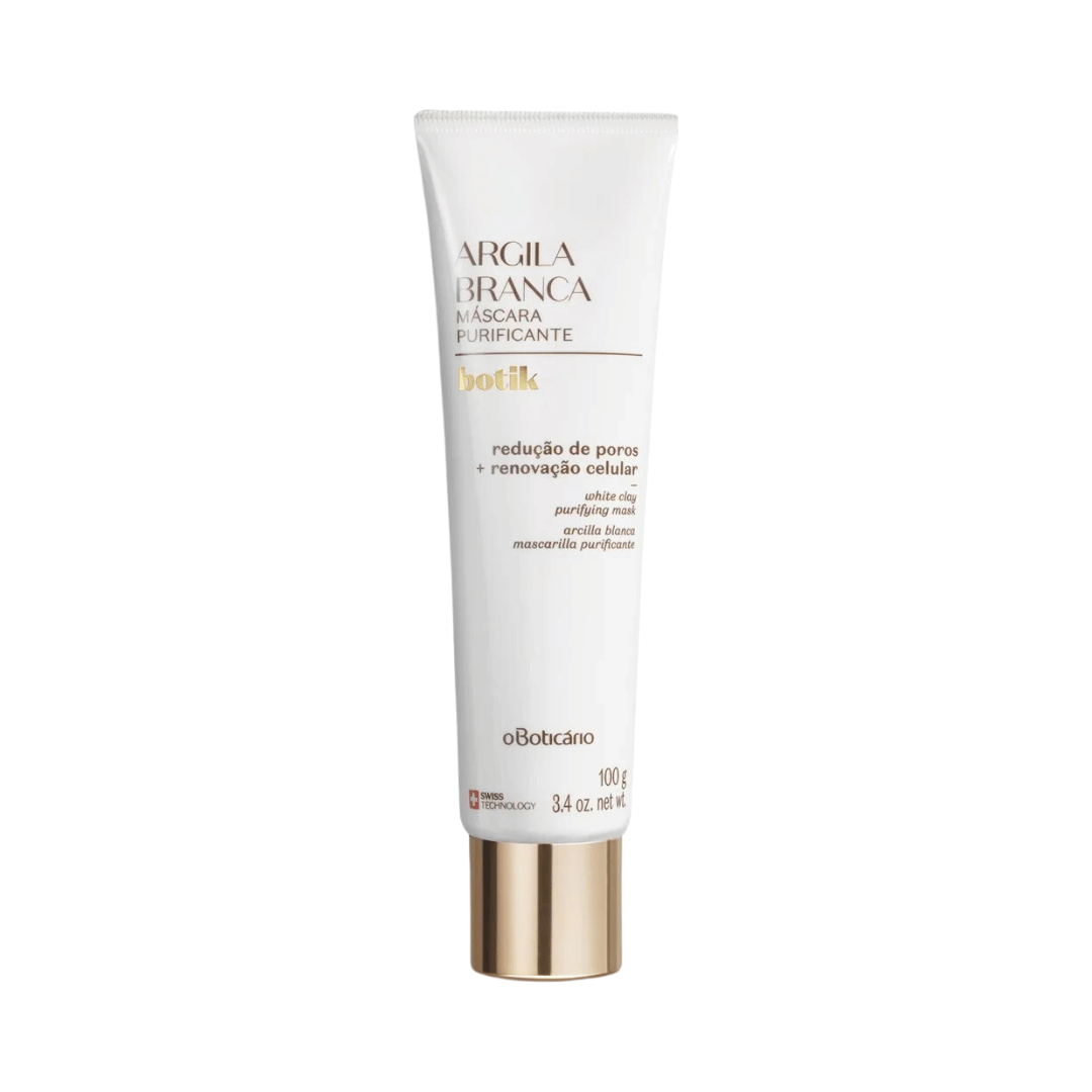 Máscara Facial Purificante Argila Branca Botik 100g