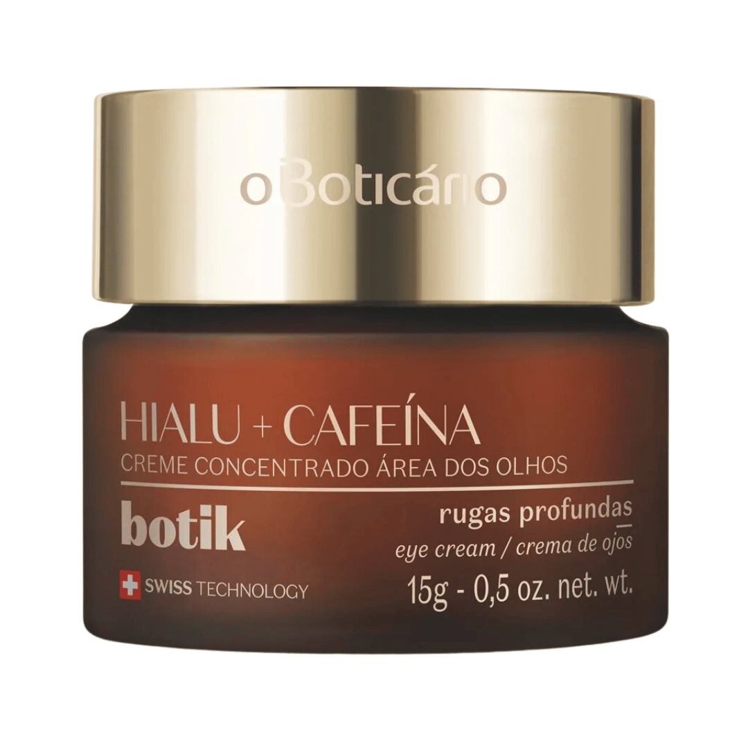 Creme Concentrado para Área dos Olhos Ácido Hialurônico e Cafeína 15g