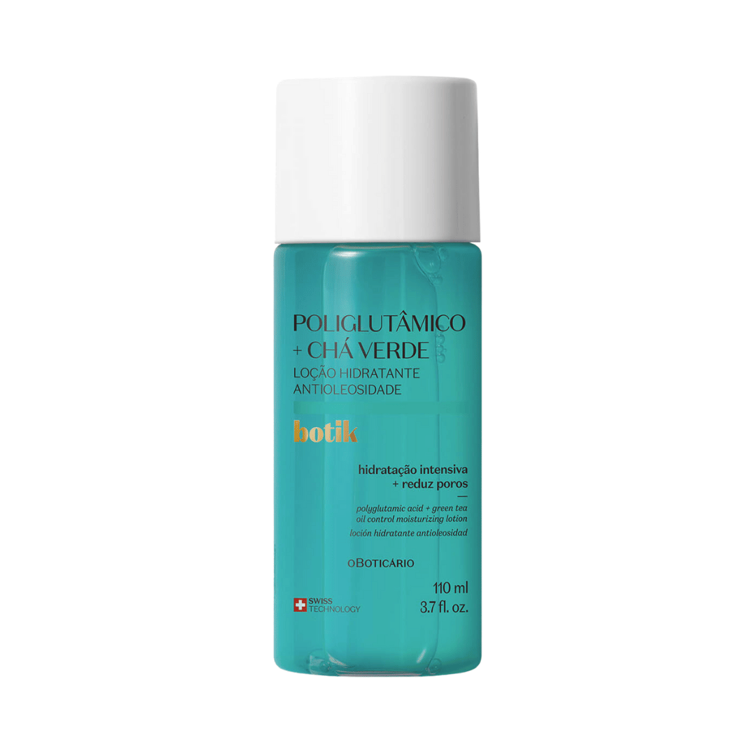 Loção Hidratante Antioleosidade Ácido Poliglutâmico + Chá Verde Botik 110ml
